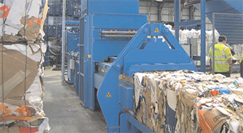 Waste paper and plastics, raw materials